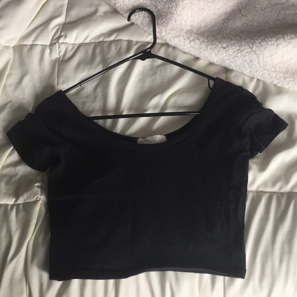 Black Crop Top